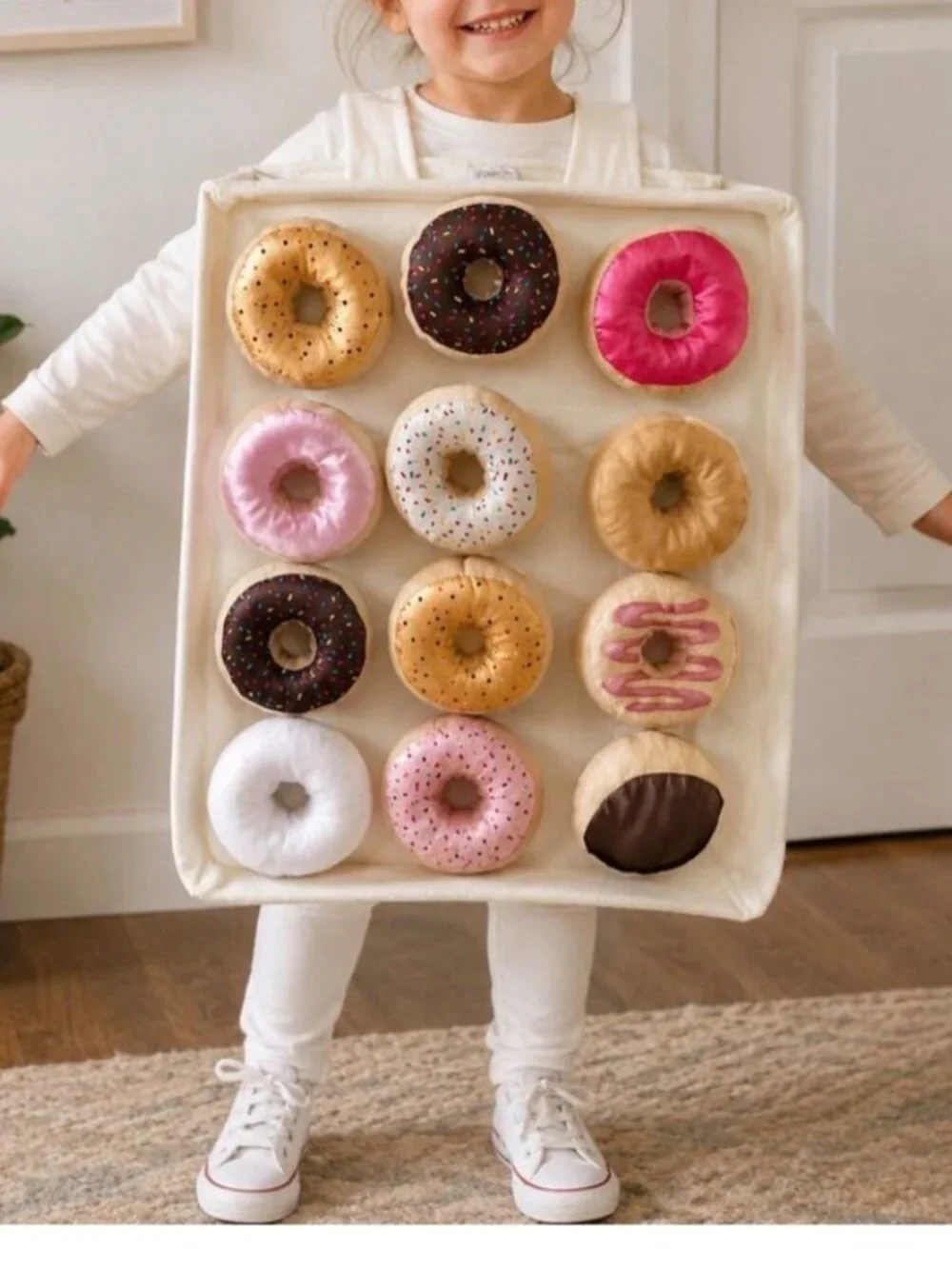 Dress Up Girl Doughnut Box Headband Set Costume Kids Donut Costume One 3 4 5 6 7